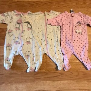 Set of 3 NB pajamas